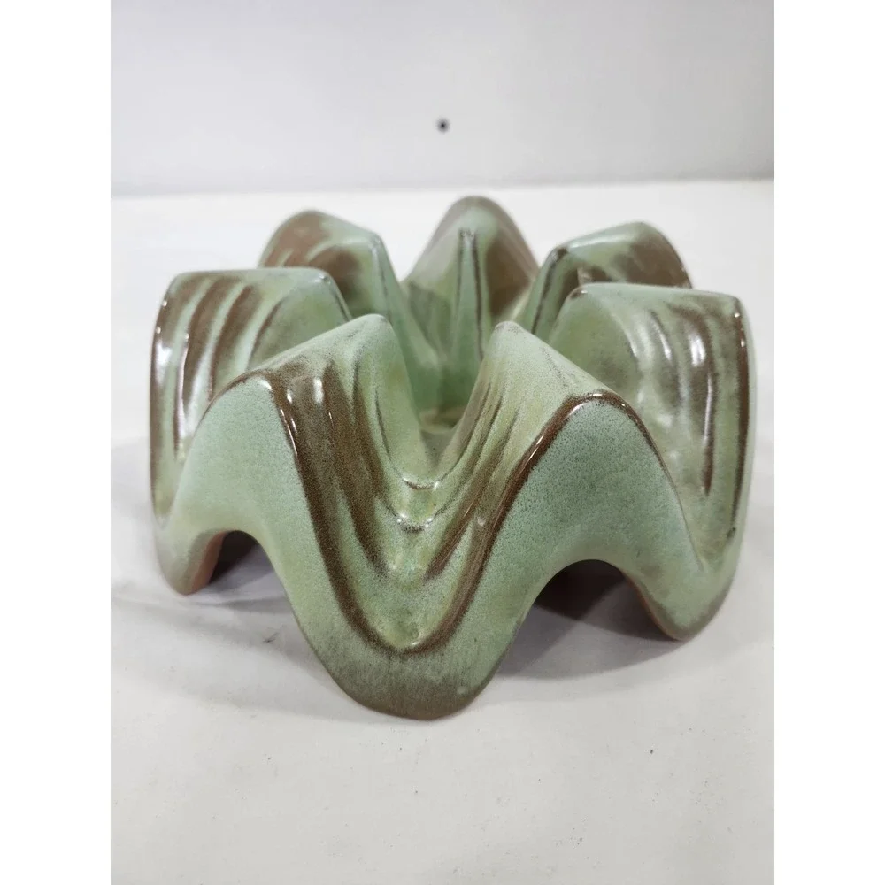 Vintage Prairie Green Frankoma Warmer Casserole Base WA1 Excellent Condition!